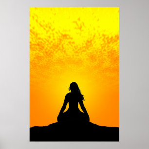 Poster Méditer la femme