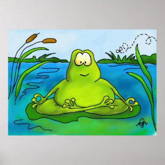 Poster Méditer l'impression ou l'affiche de l'art de la g