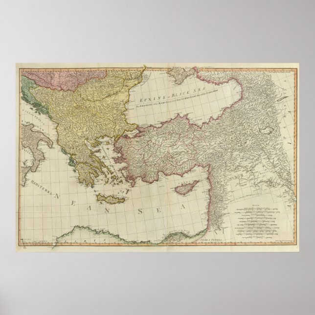 Poster Méditerranée Est (Devant)