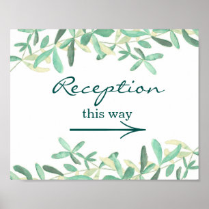 Poster Méditerranée Symbole de réception de mariage