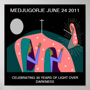 POSTER MEDJUGORJE ANNIVERSAIRE DE 30 ANS
