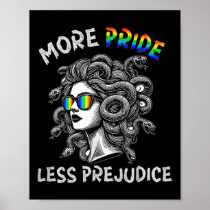 Poster Medusa Arc-en-ciel Plus de fierté moins de préjugé