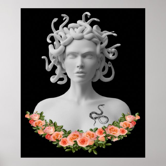 Poster Medusa Gorgon Mythologie grecque (Devant)