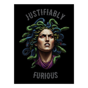 Poster Méduse furieuse
