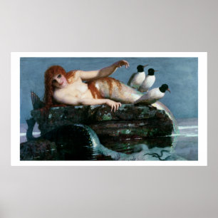 Poster Meerestille (mer calme), 1886-87 (huile sur le