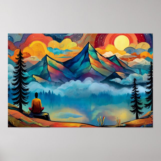 Poster Meeting God on the Mountain (Devant)