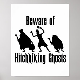 Poster Méfiez-Vous Des Fantômes D'Halloween Drôle