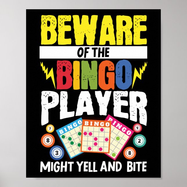 Poster Méfiez-Vous Drôle Du Joueur De Bingo : Il Se Pourr (Devant)