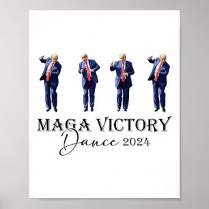 Poster Mega Victory Dance Trump 2024 47e Président