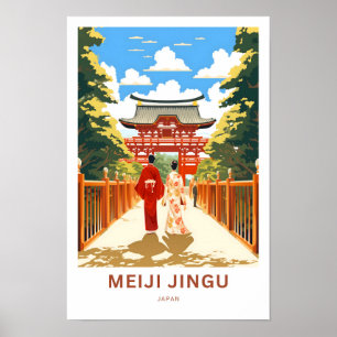 Poster Meiji Jingu Japon Imprimer