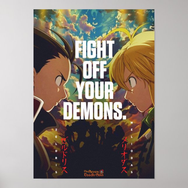 Poster Meilleur Anime Cite Sur La Lutte Contre Votre Prop (Devant)