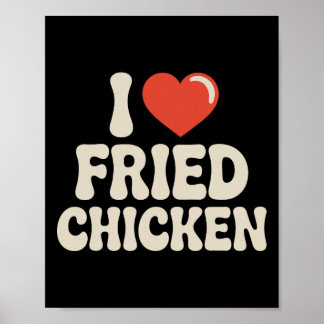 Poster Meilleur Art de Poulet Frit Pour Hommes Femmes Enf