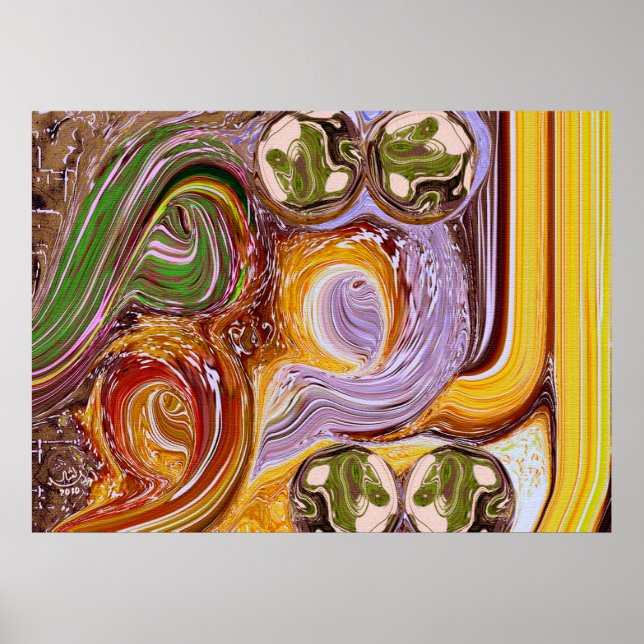 Poster Meilleur art islamique moderne (Devant)