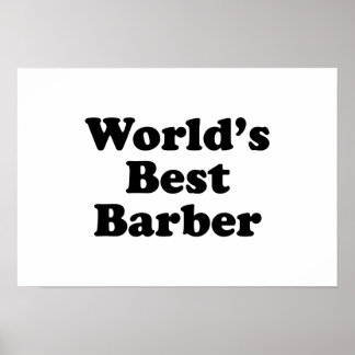Poster Meilleur Barbier du monde