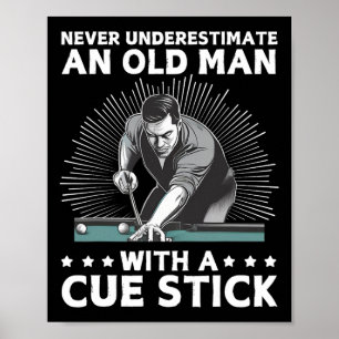 Poster Meilleur Billard Art Pour Hommes Grand-Père Billar