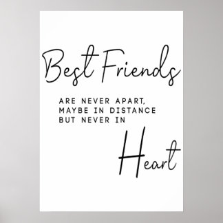 Poster Meilleur cadeau d'amis pour elle