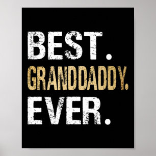 Poster Meilleur Cadeaux De Grand-Papa De Grandgirl Gran