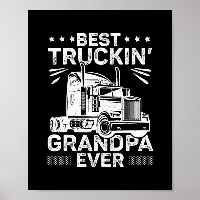 Poster Meilleur Camion Grand-père jamais conducteur de ca (Devant)