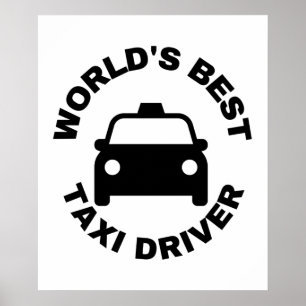Poster meilleur chauffeur de taxi au monde
