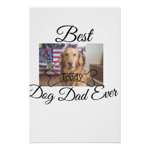 Poster Meilleur chien papa jamais ajouter nom de l'animal