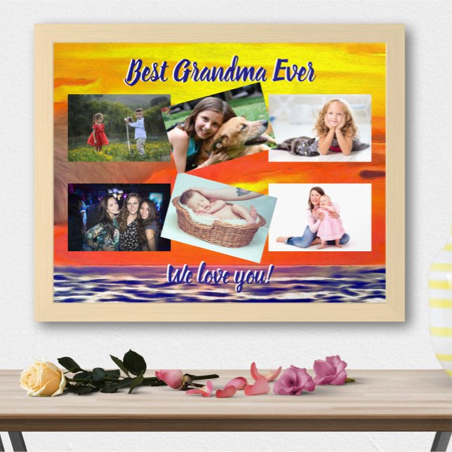 Poster Meilleur coucher de soleil de grand-mère 2443 (Créateur téléchargé)