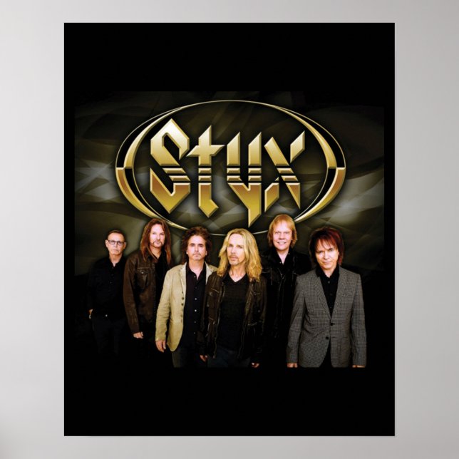 Poster Meilleur De STYX Band Retro 80s Style Pour Fans (Devant)