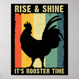 Poster Meilleur design de coq pour hommes femmes enfants