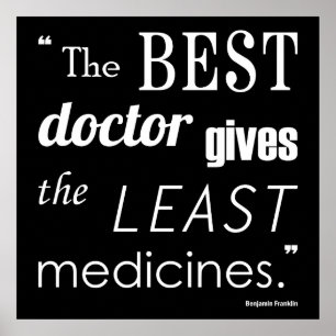 Poster Meilleur docteur Quote Series Print de Benjamin