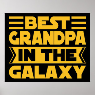 Poster Meilleur Grand-Père Dans La Galaxie