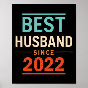 Poster Meilleur Mari depuis 2022 2e anniversaire de Maria