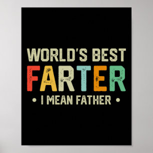 Poster Meilleur Monde Plus Loin Je Veux Dire Père Mens Fê