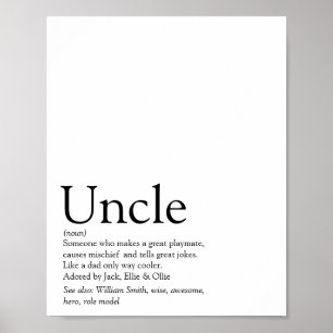 Poster Meilleur Oncle de tous les temps, Définition moder