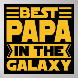 Poster Meilleur Papa En Galaxie