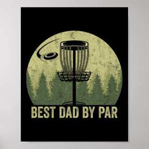 Poster Meilleur Papa Par Vintage Disc Fun Drôle De Fête D