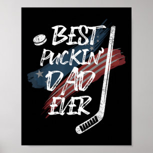 Poster Meilleur père de hockey de tous les temps T-shirt 