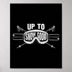 Poster Meilleur Snowboard Ski Ride Cadeau Skieurs Mignonn