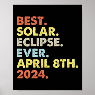 Poster Meilleure Éclipse Solaire Jamais Avril 8 Avril 202