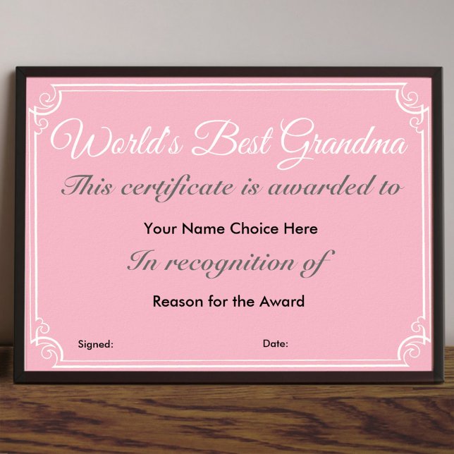 Poster Meilleure grand-mère du monde (Créateur téléchargé)
