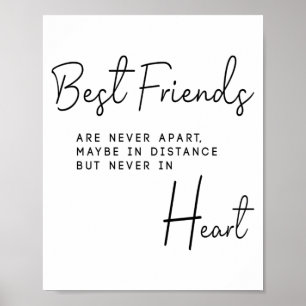 Poster Meilleure idée de cadeau d'ami pour les amis