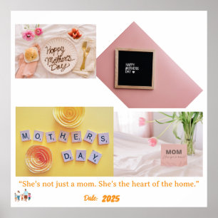 Poster Meilleure maman jamais - Amour, maison et famille
