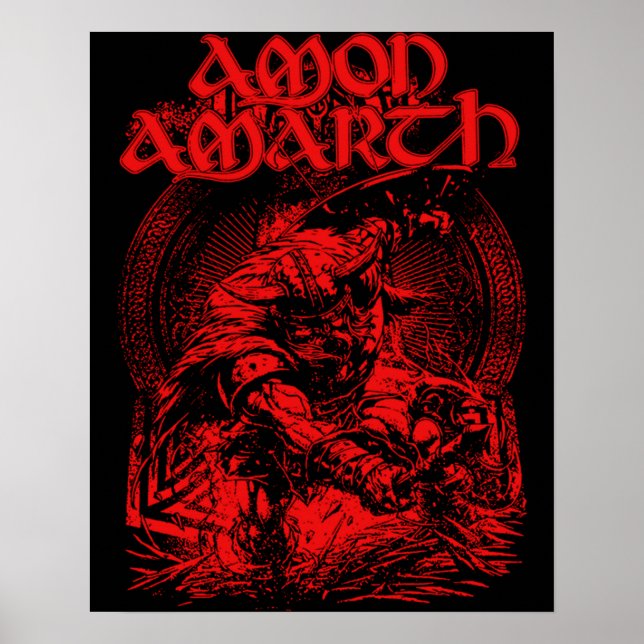 Poster Meilleure Merch of Amon Amarth Band Music Fan Cade (Devant)
