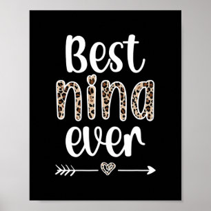 Poster Meilleure Nina Ever Nina Grand-mère Appréciation