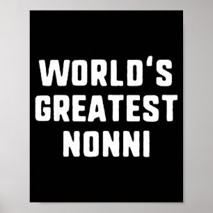 Poster Meilleure nonni drôle de famille au monde Meilleur