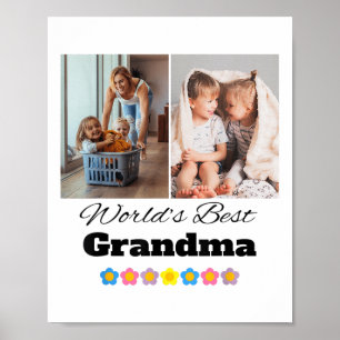 Poster Meilleure photo grand-mère personnalisée - Personn