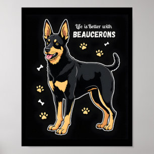 Poster Meilleure vie avec Beauceron débardeur