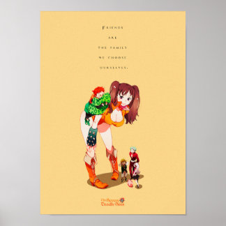 Poster Meilleures citations sur la famille et les amis