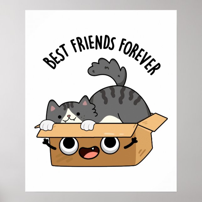 Poster Meilleurs Amis Pour Toujours Drôle BFF Pun (Devant)