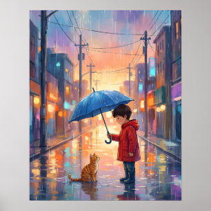 Poster Meilleurs amis sous la pluie