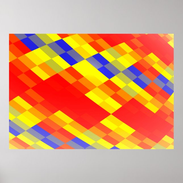 Poster Mélange coloré abstrait arrière - plan desingabstr (Devant)