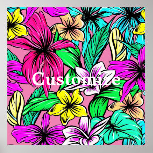 Poster Mélange de fleurs tropicales Thunder_Cove
